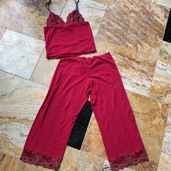 DKNY sexy raspberry/tan soft cotton blend nightie - Picture 5 of 10